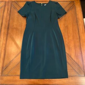 Calvin Klein Dark Green Mini Sheath Dress Size 12